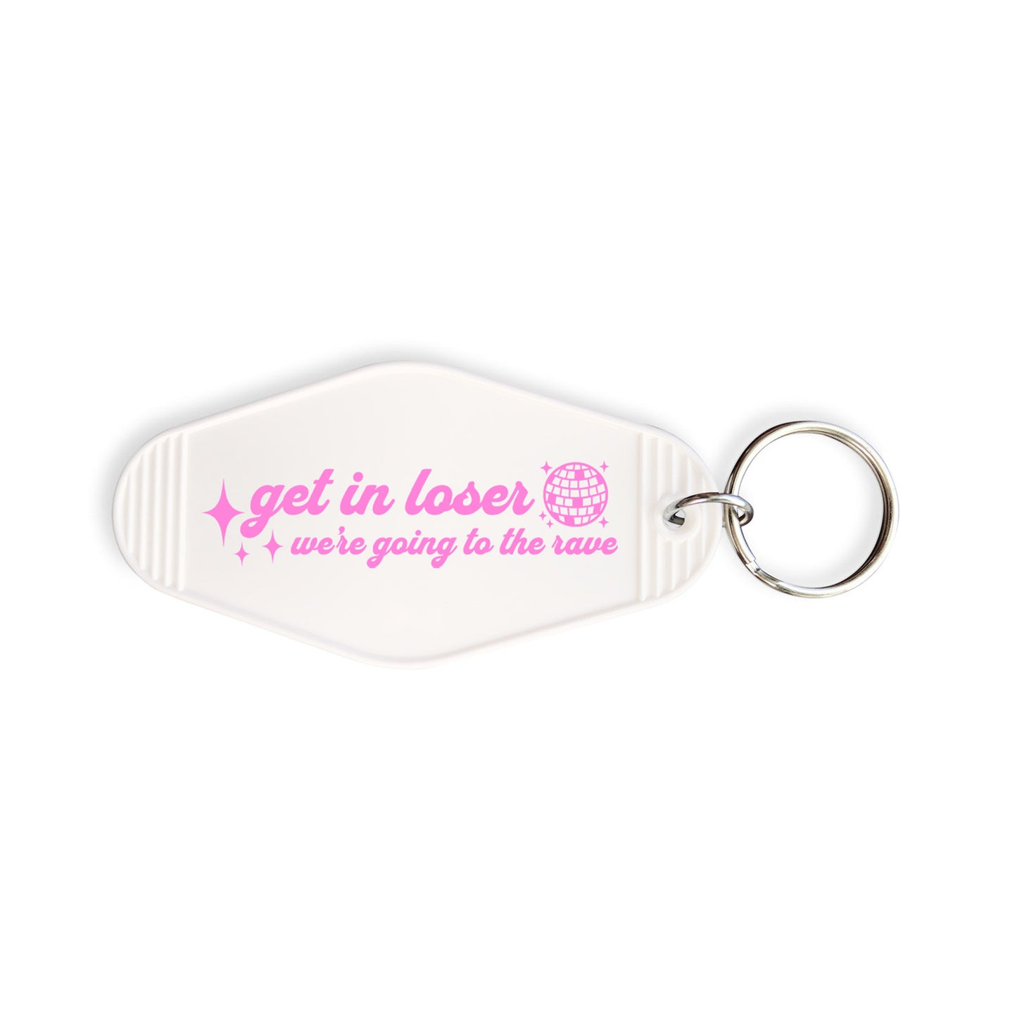 Going to the Rave Motel Keychain