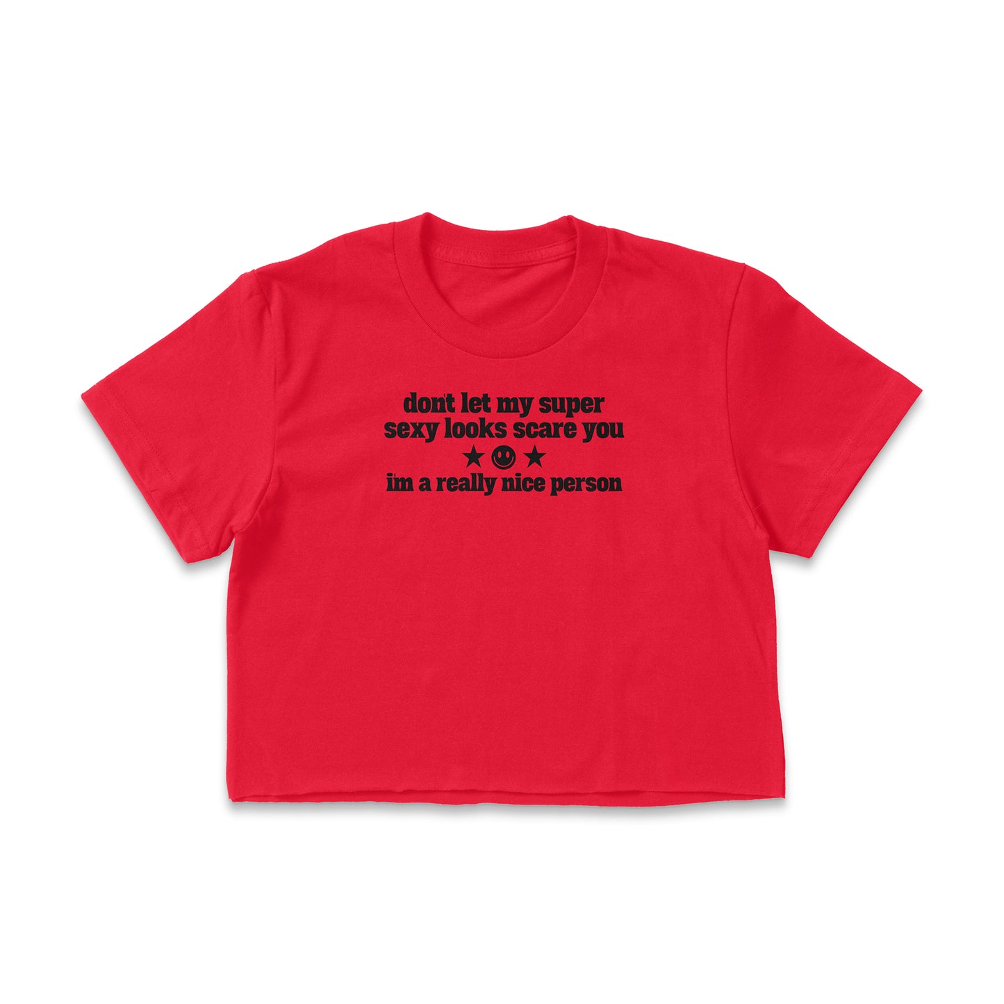 Super Sexy Looks Fine Jersey Crop Top