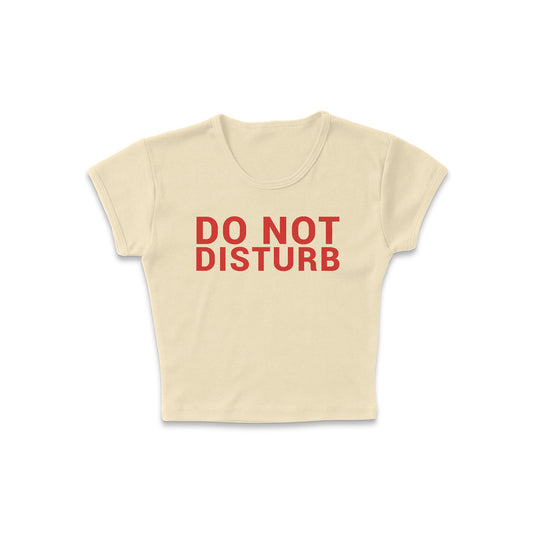 Do Not Disturb Cap Sleeve Crop Top